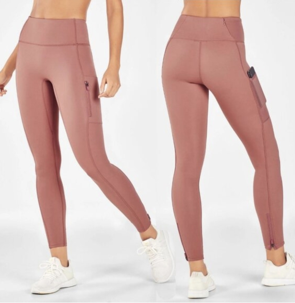 Fabletics Trinity Motion365 Utility Leggings Mauv… - image 1